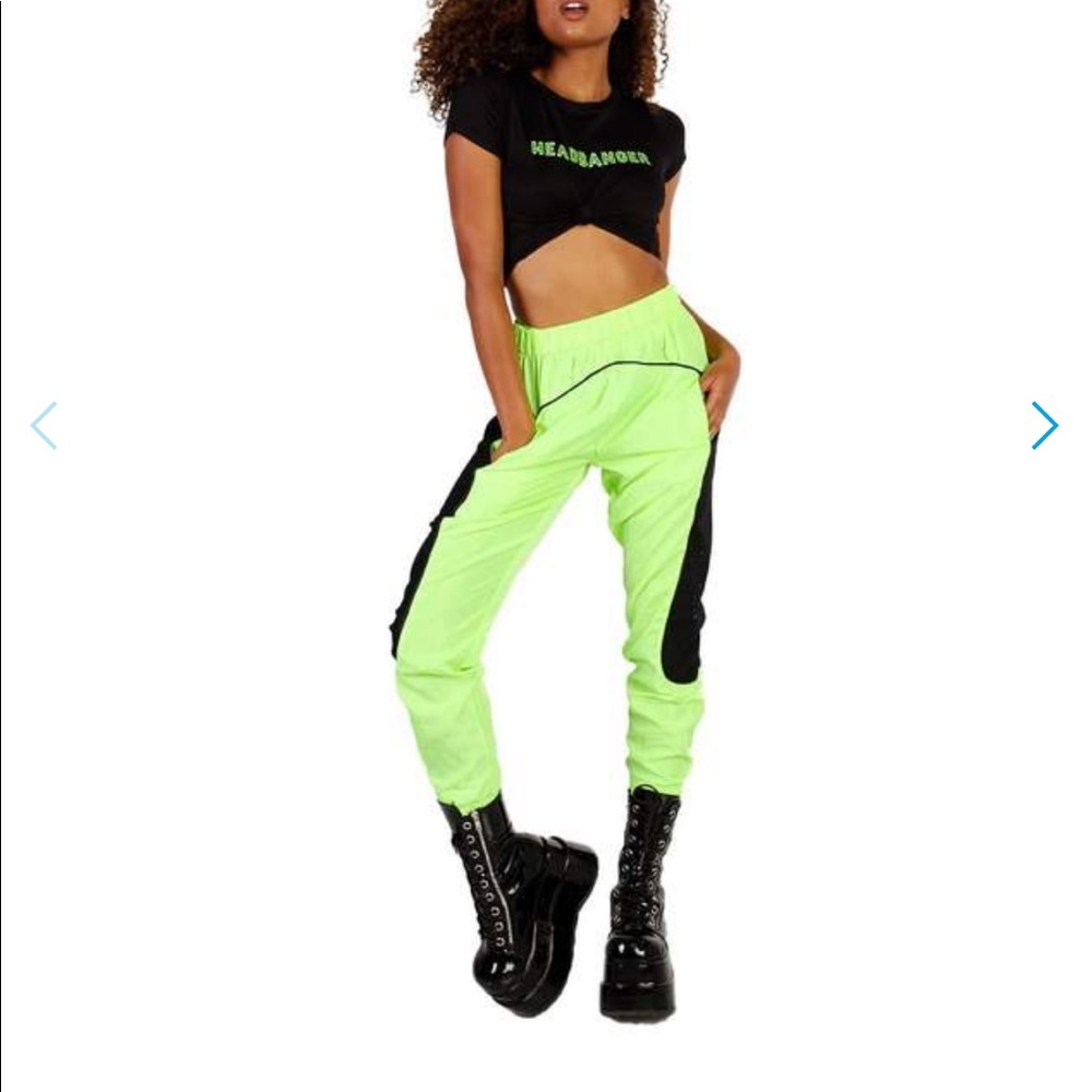 Neon joggers